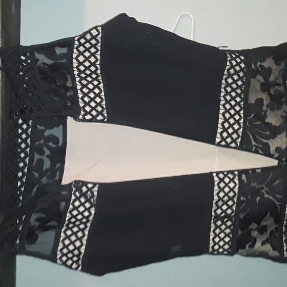 BEAUTIFUL BEAUTIFUL BLACK & BEIGE DRESS - Picture 7 of 8